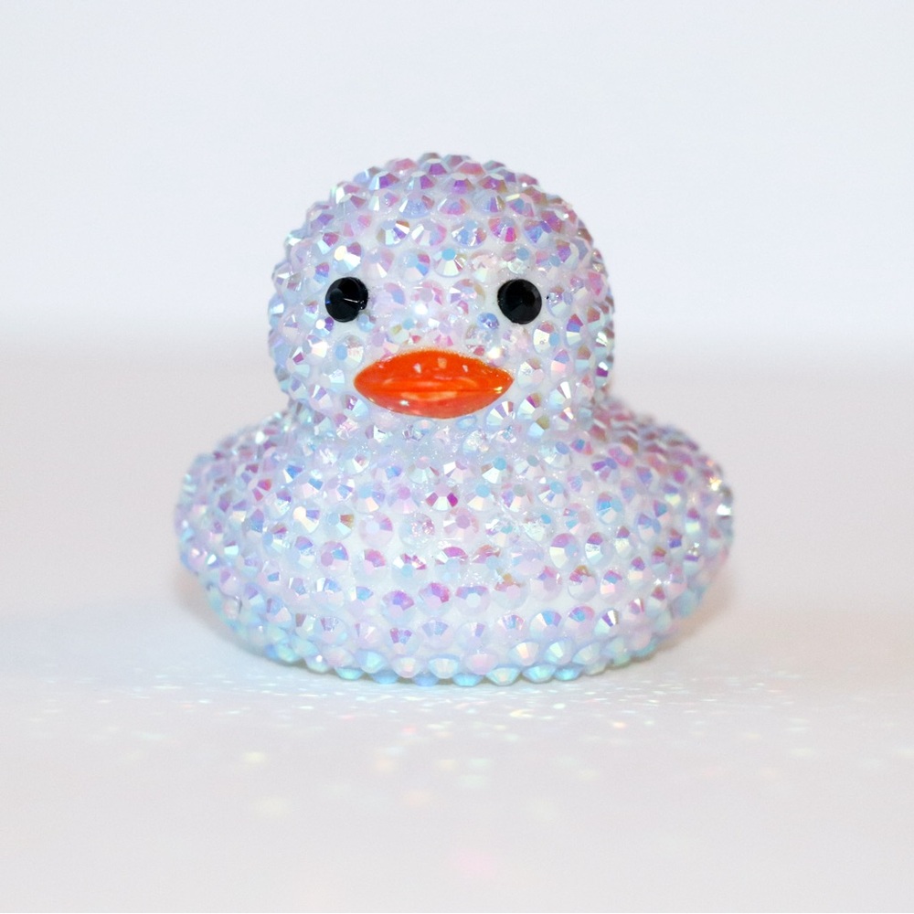 CUSTOM glow in the dark rhinestone Jeep duck - pick colors, letters/numbers